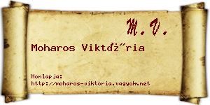 Moharos Viktória névjegykártya