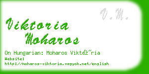 viktoria moharos business card